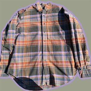 Ralph Lauren Men's Plaid Button-Up Shirt Fall Multicolor Size L Long Sleeve